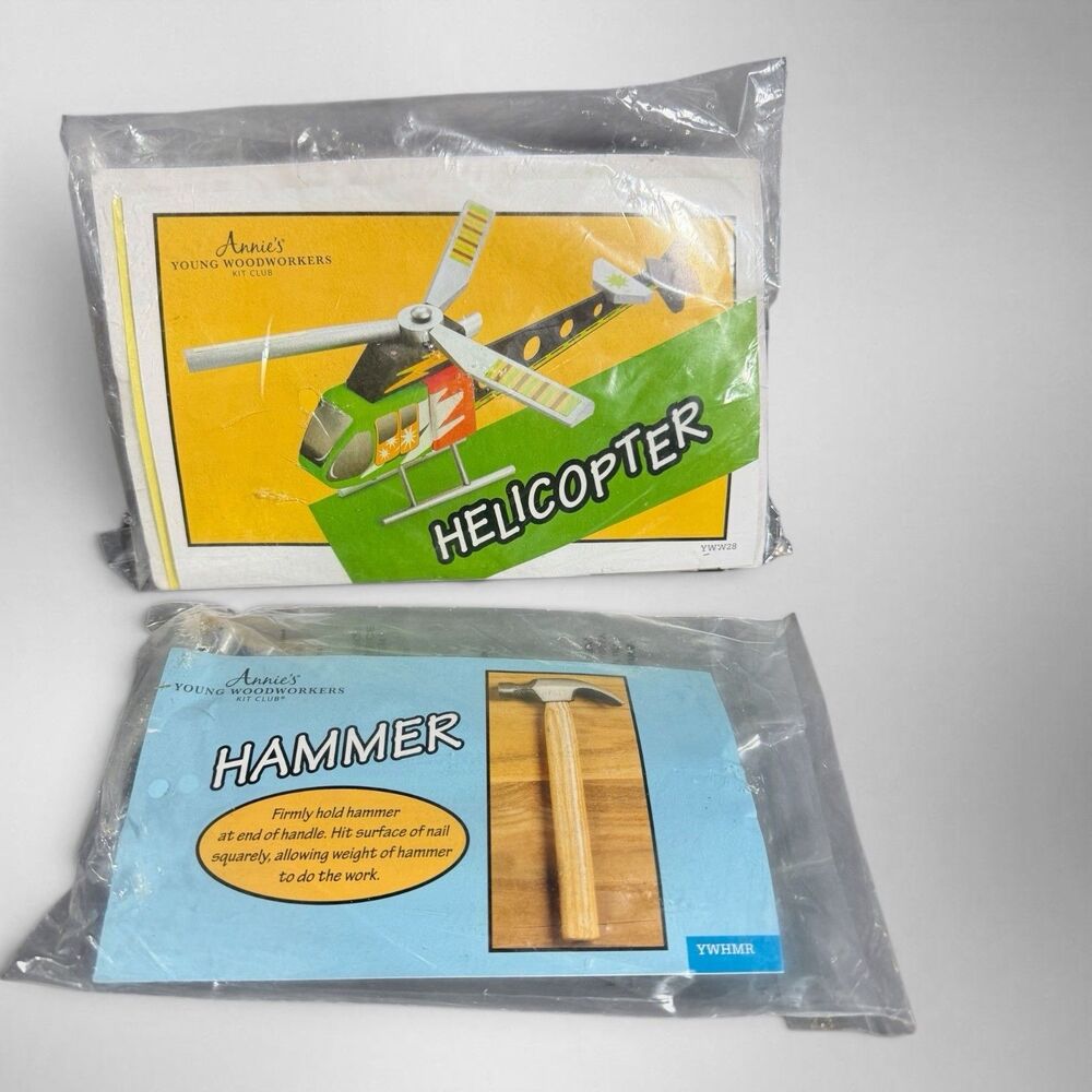 Annie’s Young Woodworkers Kit Club - Helicopter Project - Brand New Never Opened